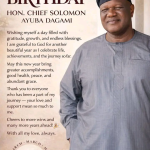Happy Birthday to Chef Solomon Ayuba Dagami!